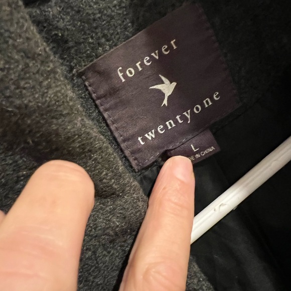 Dark gray pea coat. Lightly worn. Great condition - Picture 6 of 6